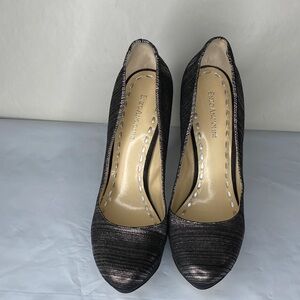 Enzo Angiolini Shimmering Black Heels